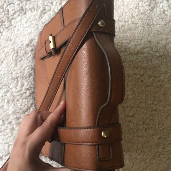 Brown faux leather shoulder strap purse - Picture 5 of 6